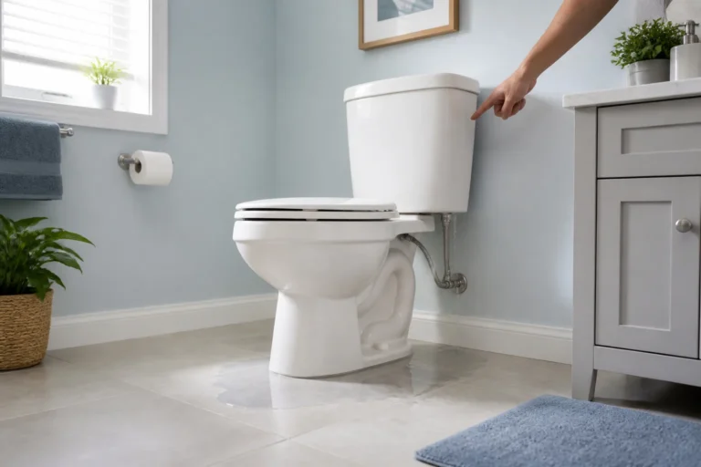 Fuite deau dans une salle de bain moderne