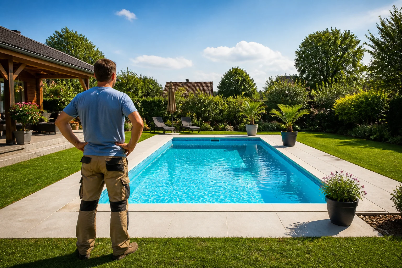 Piscine diy terminee fierte dun projet personnel