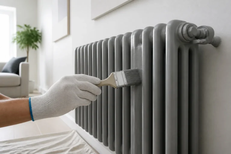Peinture dun radiateur moderne
