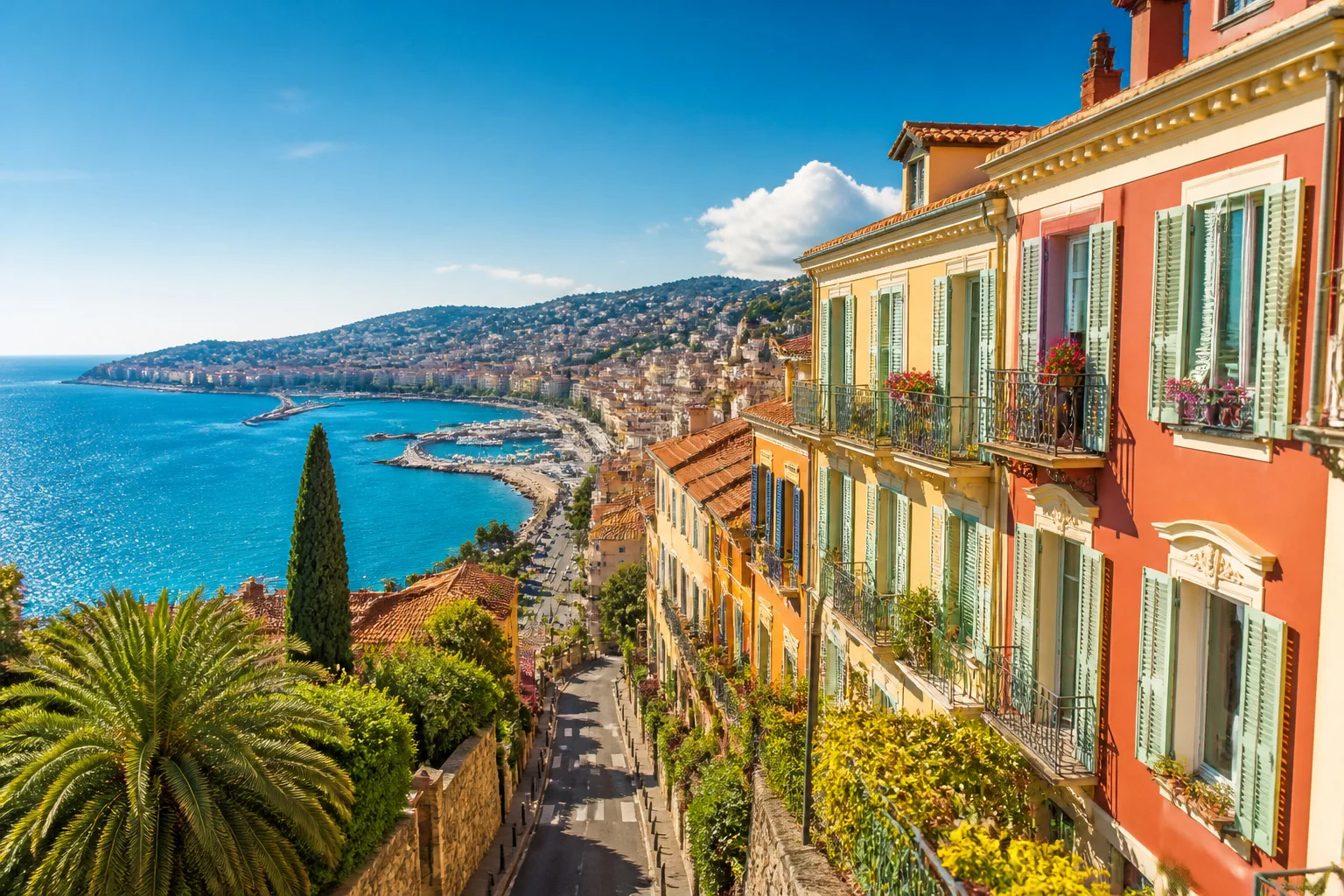 Vue de nice cote dazur