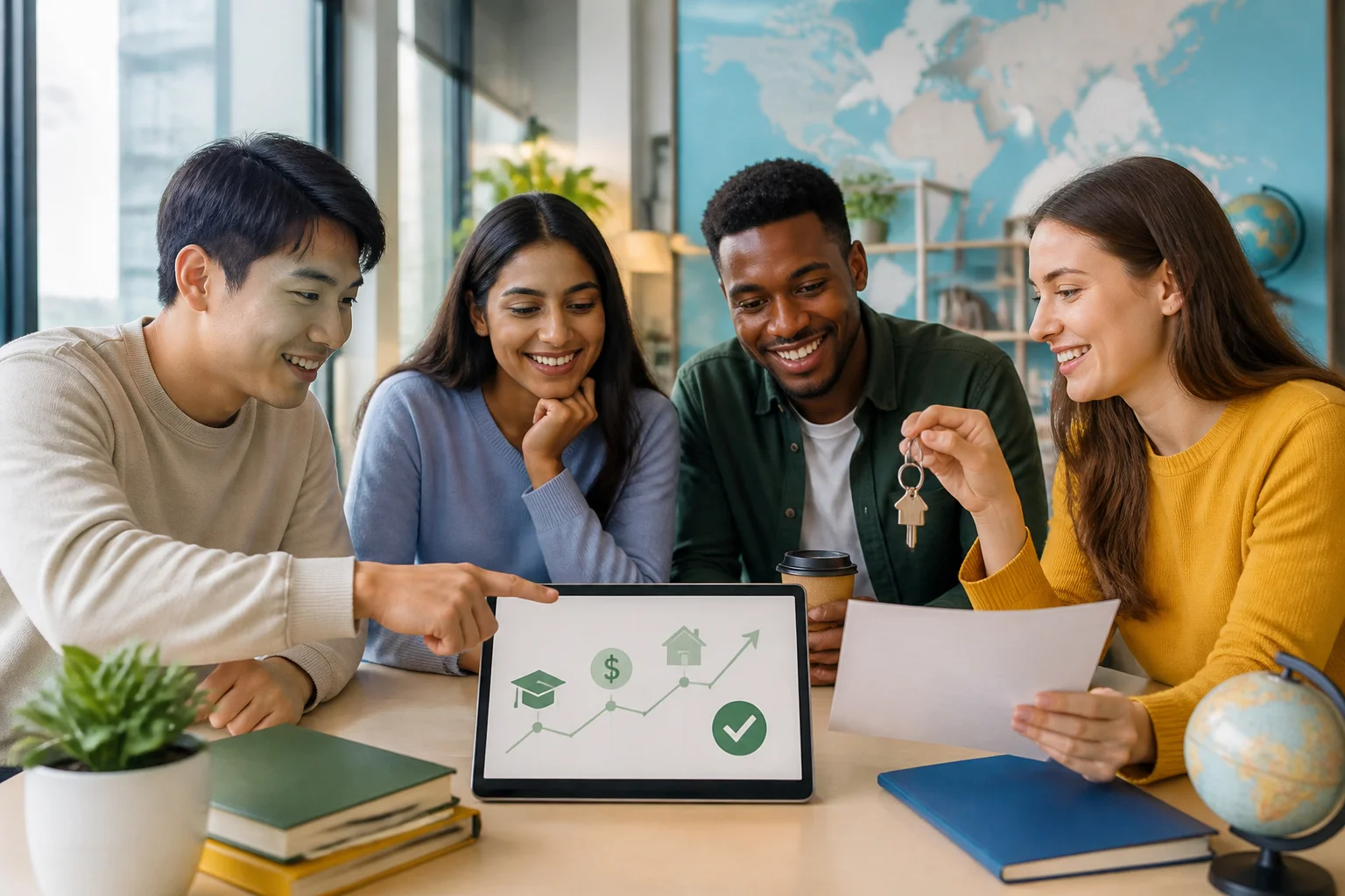 Etudiants internationaux accedant a de nouvelles opportunites