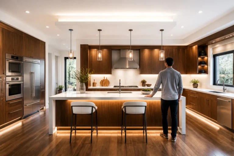 Cuisine moderne de luxe avec ilot central