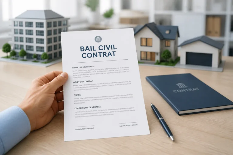 Contrat de bail civil et immobilier