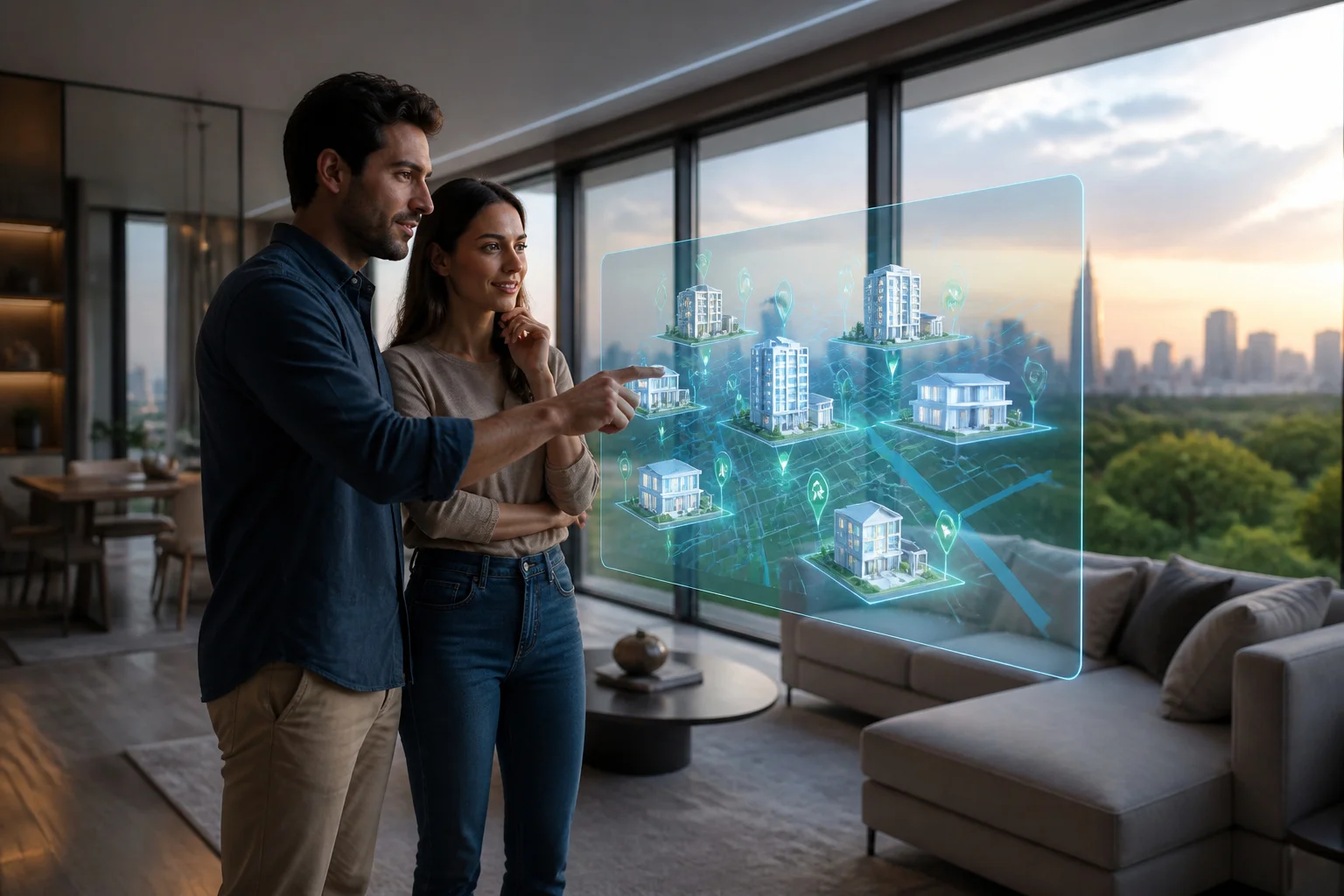 Recherche immobiliere futuriste