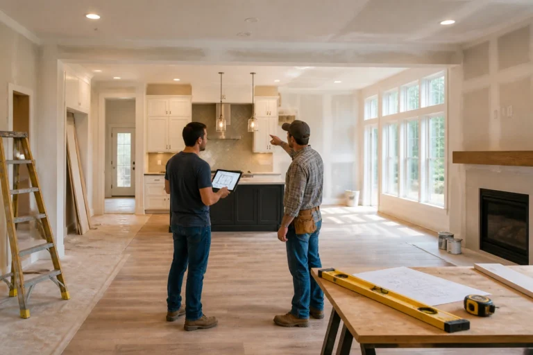 Renovation interieure discussion sur les plans