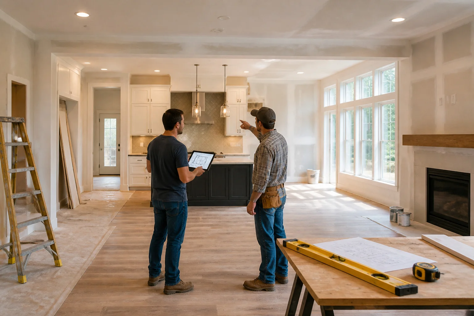 Renovation interieure discussion sur les plans