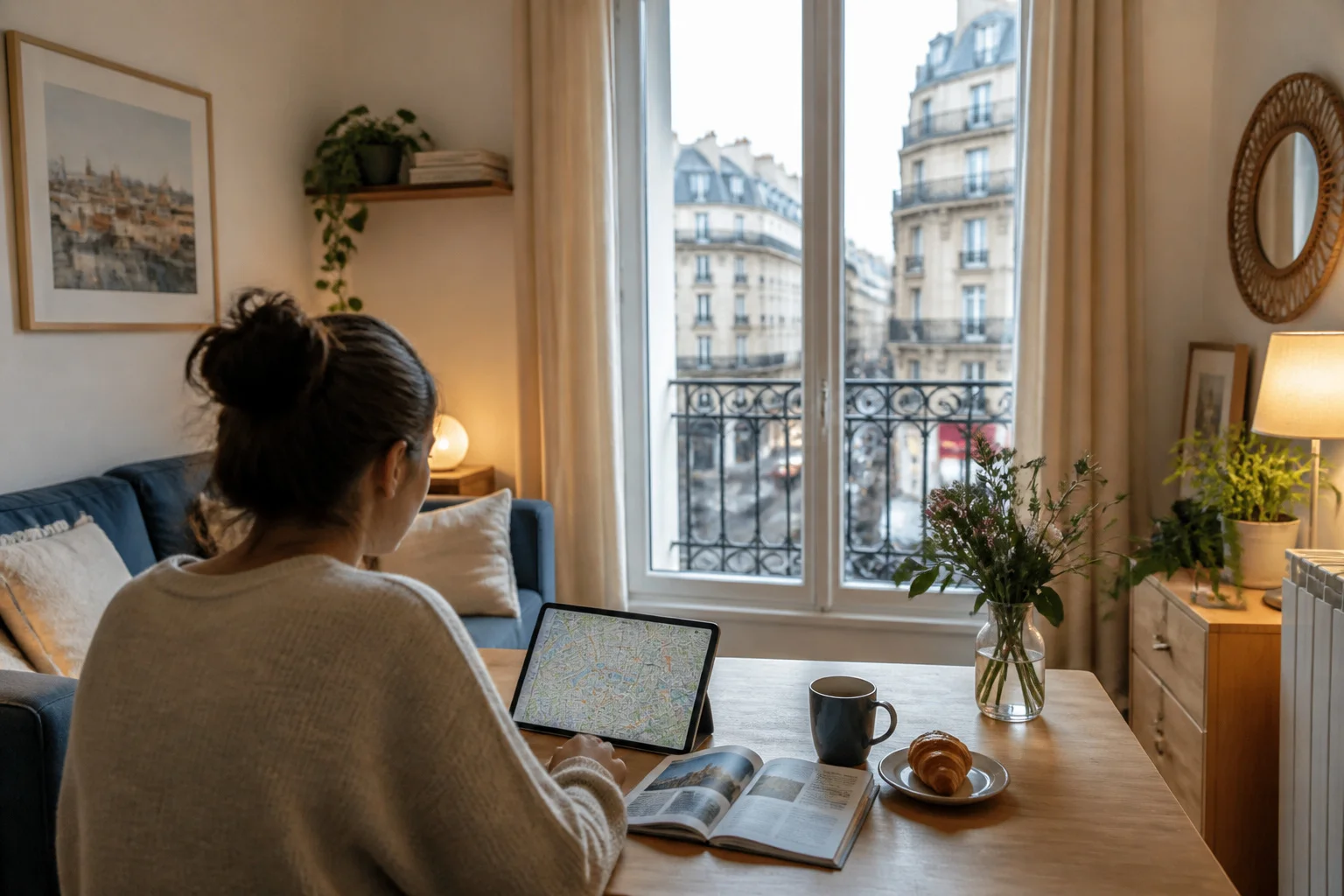Preparatifs de voyage a paris