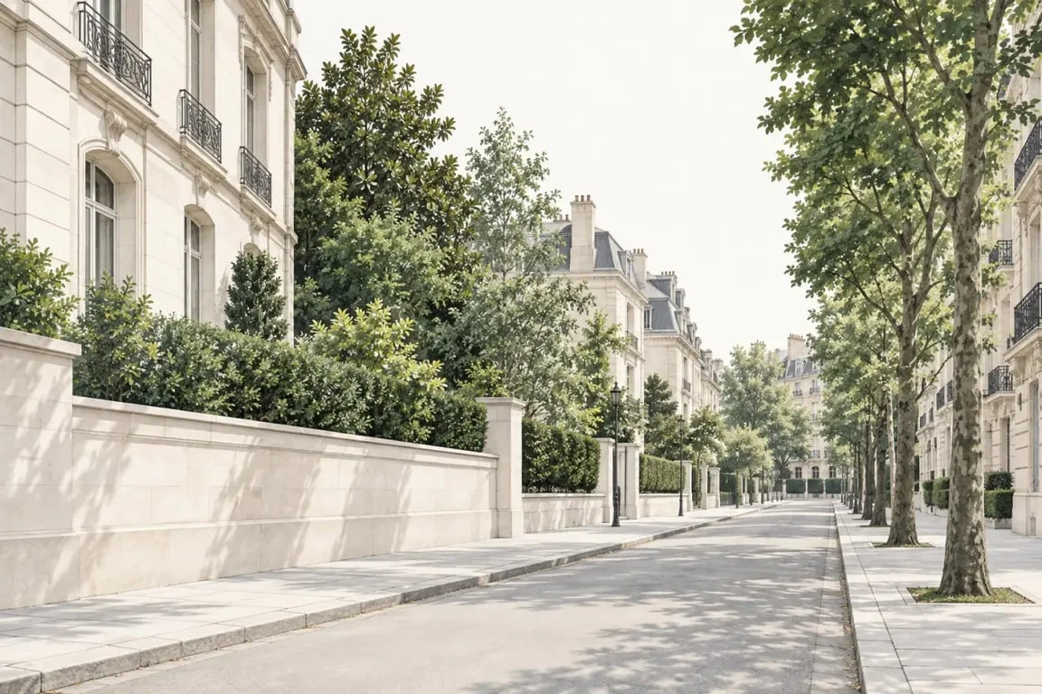 Illustration de la localisation générale où habite Carla Bruni Sarkozy, dans le secteur d’Auteuil à Paris