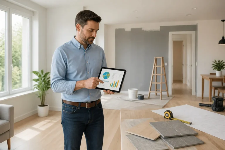 Planification de renovation sur tablette