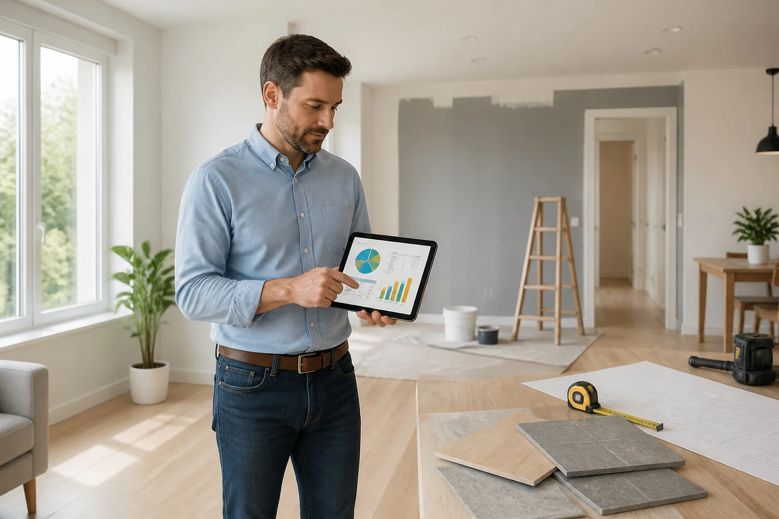 Planification de renovation sur tablette