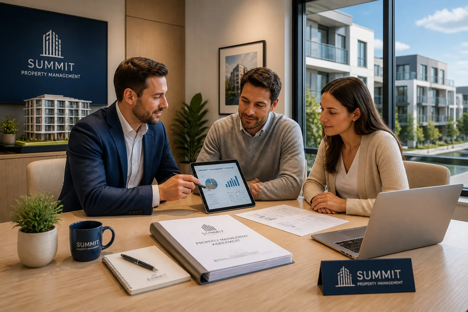 Reunion professionnelle sur la gestion immobiliere