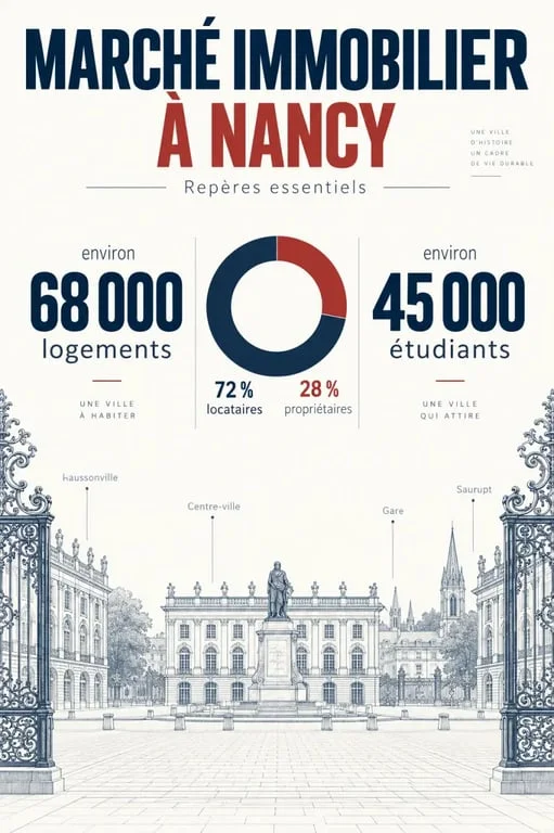 Chiffres clés du marché immobilier à Nancy pour choisir une agence immobiliere nancy