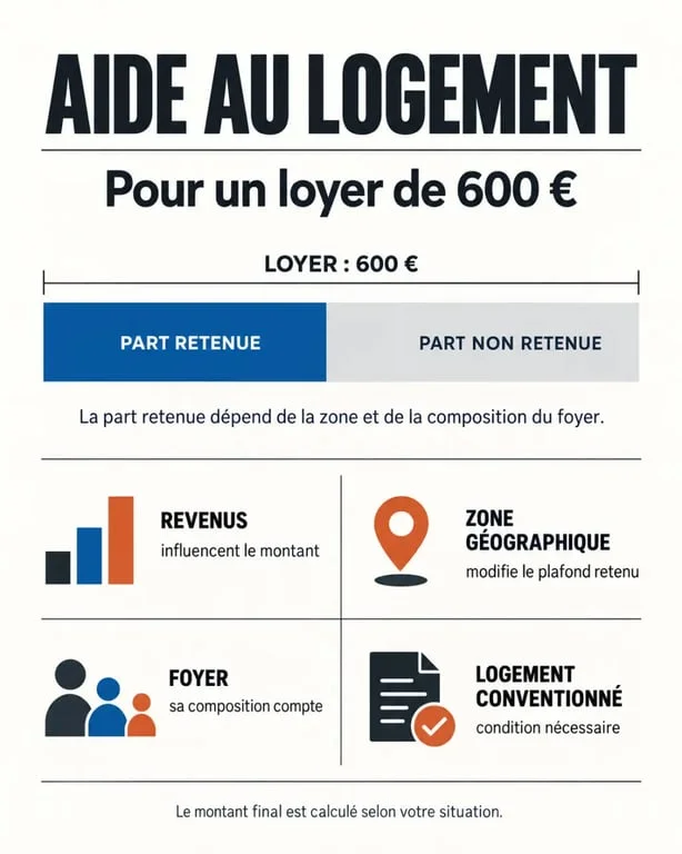 Combien d'APL pour un loyer de 600 euros : facteurs qui influencent le montant de l'aide